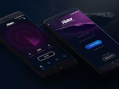 Alien Detector Mobile App alien app creative detector mobile mockup screen trend ui ux