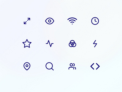 Icon Set branding design gradient icon icon pack template ui vector web