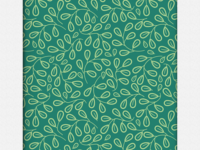 Leaf Seamless Pattern art design floral green greenery illustration leaf leaves line lineart pattern seamless simple surface