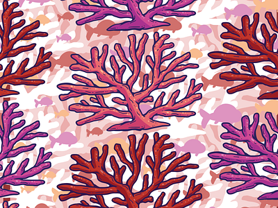 Beautiful Coral Seamless Pattern