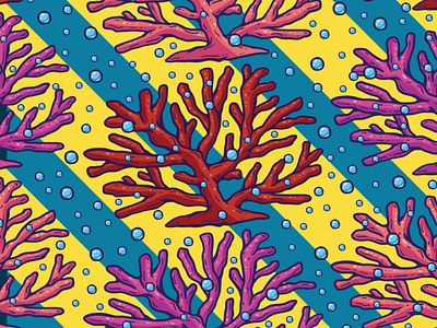 Beautiful Coral Seamless Pattern