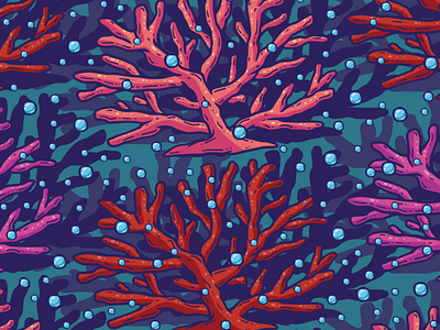 Beautiful Coral Seamless Pattern