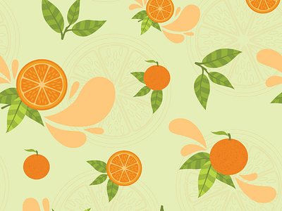 Orange Seamless Pattern citrus citrus pattern fruit fruit pattern orange pattern seamless