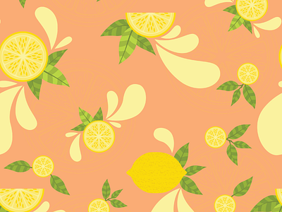 Lemon Seamless Pattern citrus fruit fruit pattern lemon lemon pattern pattern seamless seamless pattern slice