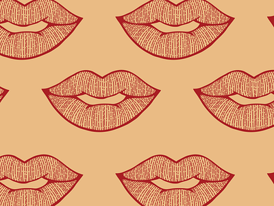 Line Art Lips art line lips pattern seamless sexy