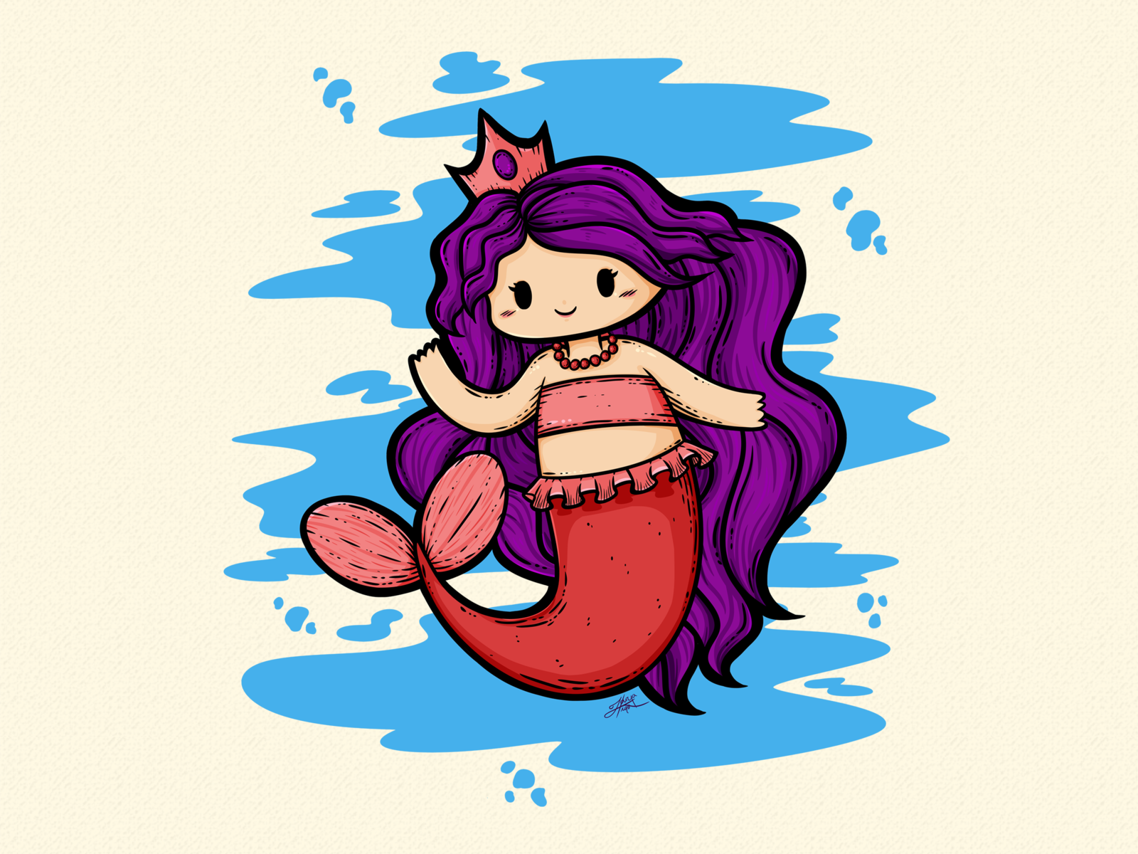 Mermaid by Zarya Kiqo on Dribbble