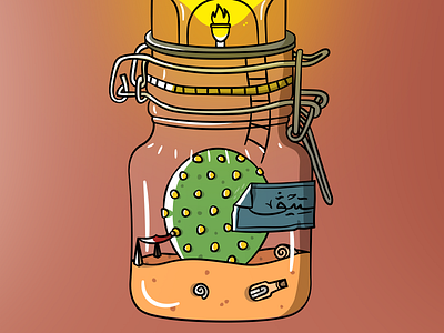 Steve The Cactus cactus design illustraion steve