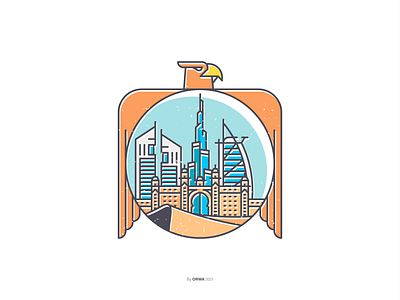 Dubai art design dubai emirates flat icon icons illustration landmark landmarks uae vector