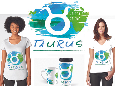 TAURUS- T-shirts with zodiac signs. Things for home 2021 abstract beauty branding design gift gifts graphic happiness home illustration mug new collection new year print signes zodiac