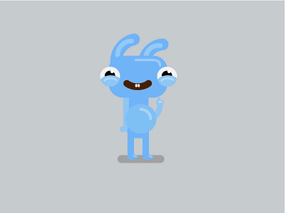 Illustrated rabbit character illustrated rabbit toon