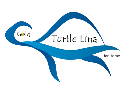 GOLD TURTLE LINA LOGO FOR ONLINE SHOP animal art cartoon design flat icon illustration logo typography web