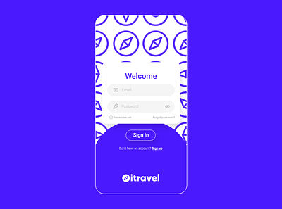itravel | UI design app art direction branding design icon illustration logo typography ui ux