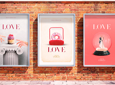 LOVE | Posters art direction branding design graphics illustration poster ui