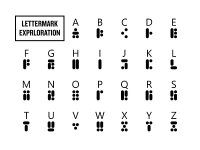 Lettermark Exprloration A-Z Uppercase