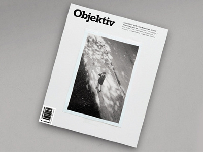 Objektiv graphic design layout magazine design