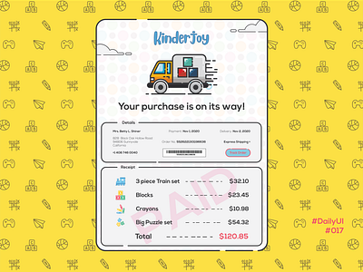 Email Receipt #DailyUI #017