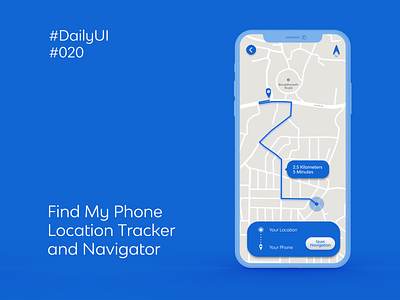 Location Tracker #DailyUI #020 dailyui dailyui020 findmyphone location locationtracker photoshop xd xd design