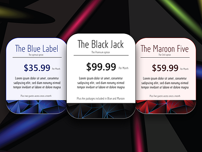 Pricing Table #DailyUI #030