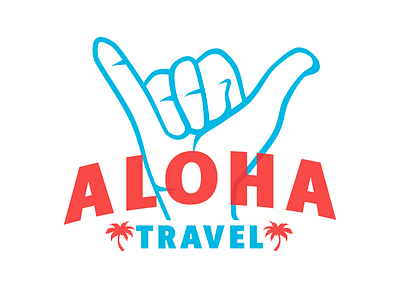 Aloha Travel • Logotype aloha illustration logo logotype travel