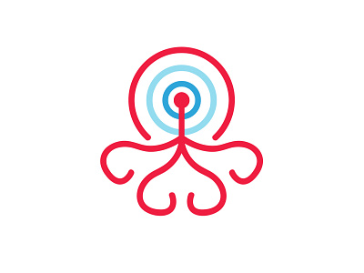 FCK_RKN • Logotype design illustration logotype network octopus vpn