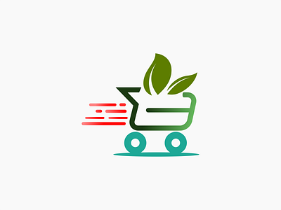 Organic Cart branding design icon identity logo vector