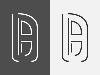 Letter Exploration A & B identity letter exploration lettermark minimal typography