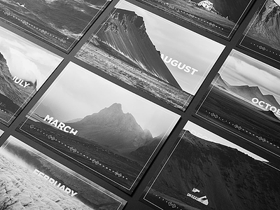 Black & White Iceland by Renee Altrov 2015 altrov bw calendar dark haiku iceland landscape mountains nature photography renee