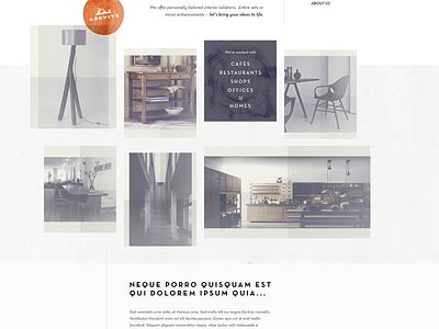 Kõrvits website 2 flat furniture grid home interior layout light showcase web web design website wood