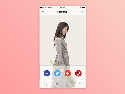 Daily UI Challenge 100daychallenge dailyui photo share share uidesign userinterface uxdesign