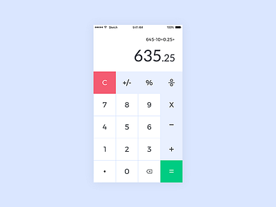 Daily UI Challenge calculator mobile app ui ux design