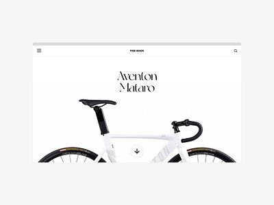 Fixed Gear - E-commerce Concept minimalist typography ui