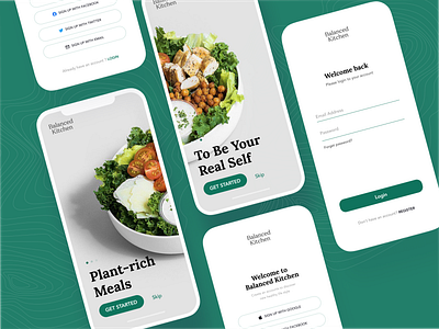 On boarding | Balanced Kitchen arab food and drink food app food delivery food delivery app on boarding saudiarabia splash screen splashscreen ui