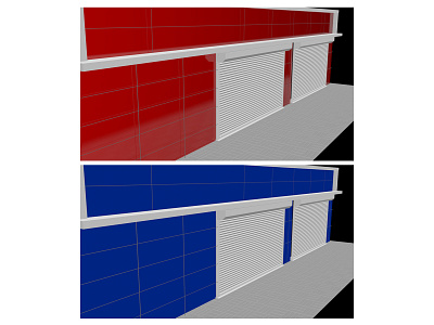 3ds Max shop Cladding for customer 3d 3dsmax cladding decoration shop