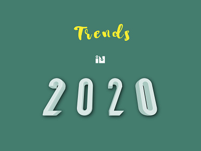 3d effect in illustrator branding creative design illustration trends 2020 typo typography vector