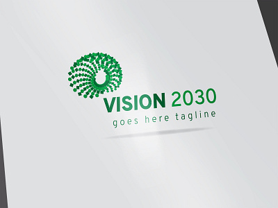 logo vision 2030 2030 branding creative design era eye illustration trend typography vector vision