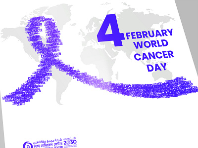 Cancer Day 2021 trend cancer day eco hunam trend typography vector world