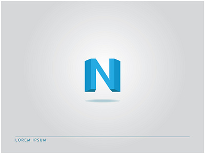 Heavy Alphabet N alphabet branding creative design illustration letter n typography ui