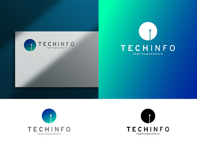 Technology Logo branding creative design illustration it logo technology typography ui vector