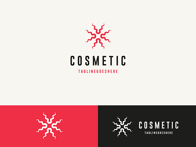 cosmetic logo branding creative design figma graphic design illustration logo typography ui