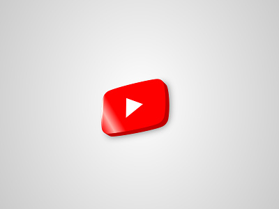 youtube 3d logo with animation