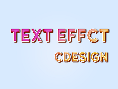 text effect in Photoshop