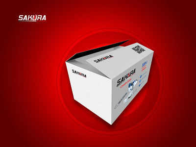 Carton Box for Sakura pump box cartonbox creative graphic design paper pump typography