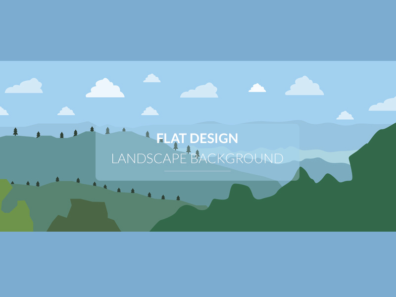 Flat Landscape Background landmark land illustration horizon hill green grass flat field farmland farm country