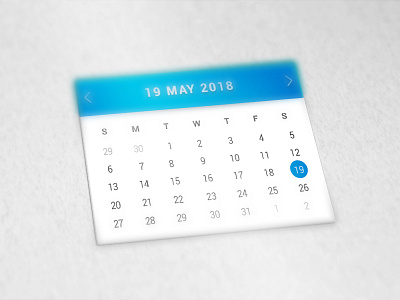 calendar 2018 blue calendar date may psd ui year