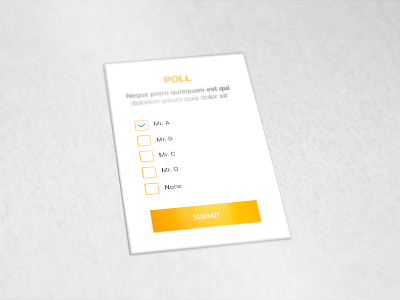 Poll brown cart poll psd reg uiux verified vote web