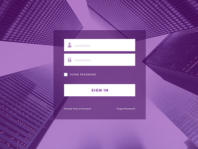 Login System (purple transparent) email facebook html login purple reg signin uiux web website world