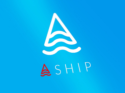 Ship a ai ps boat creative crown mockup sea ship typo water