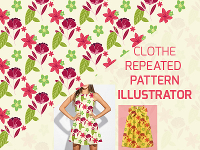 Clothe Pattern baby clothe fabric girl illustrator pattern pink