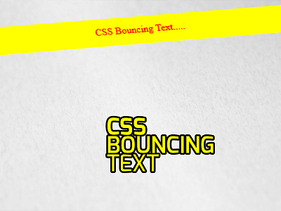 CSS Bouncing Text