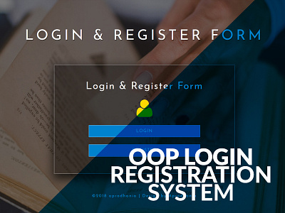 OOP Login & Registration System ajax bootstrap crud html jqeury mysql oop php